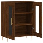 vidaXL Buffet chêne marron 69 5x34x90 cm bois d'ingénierie
