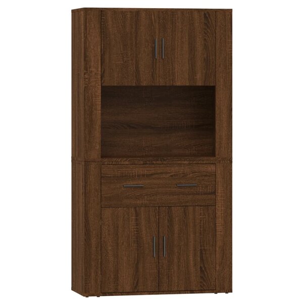 vidaXL Buffet haut Chêne marron Bois d'ingénierie