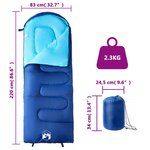 vidaXL Sac de couchage pour adultes camping 3-4 saisons