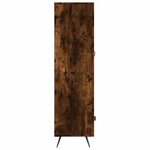 vidaXL Buffet haut chêne fumé 69 5x31x115 cm bois d'ingénierie