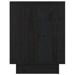 vidaXL Table de chevet Noir 40x30x40 cm Bois de pin solide