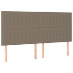 vidaXL Cadre de lit avec tête de lit Taupe 180x200 cm Tissu