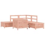 vidaXL Salon de jardin 6 Pièces bois massif sapin de douglas