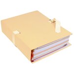 Chemise Dos Extensible Papier 24x32cm - Filmée Par 5 - Mastic - X 25 - Exacompta