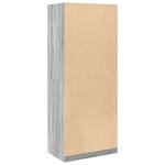 vidaXL Garde-robe sonoma gris 80x50x200 cm bois d'ingénierie
