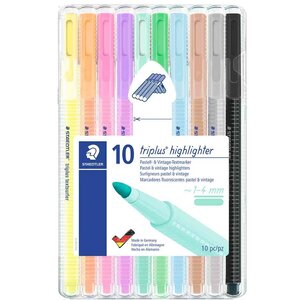Surligneur 'triplus highlighter' étui de 10 STAEDTLER