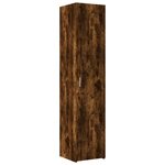 vidaXL Armoire de rangement mince chêne fumé 40x42 5x225 cm
