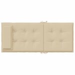 vidaXL Coussins de chaise à dossier haut lot de 4 beige tissu oxford
