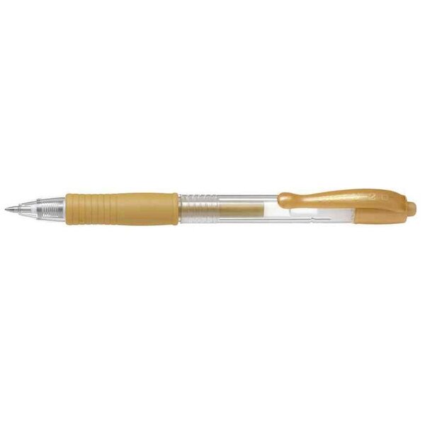 Stylo bille à encre gel G2 07 Metallic, or x 12 PILOT