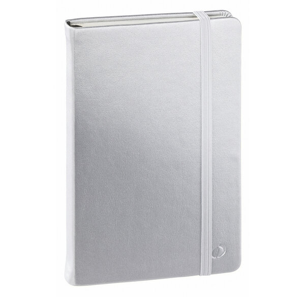 Carnet de notes 15 ligne Habana argent Elast 10 x 15 cm QUOVADIS