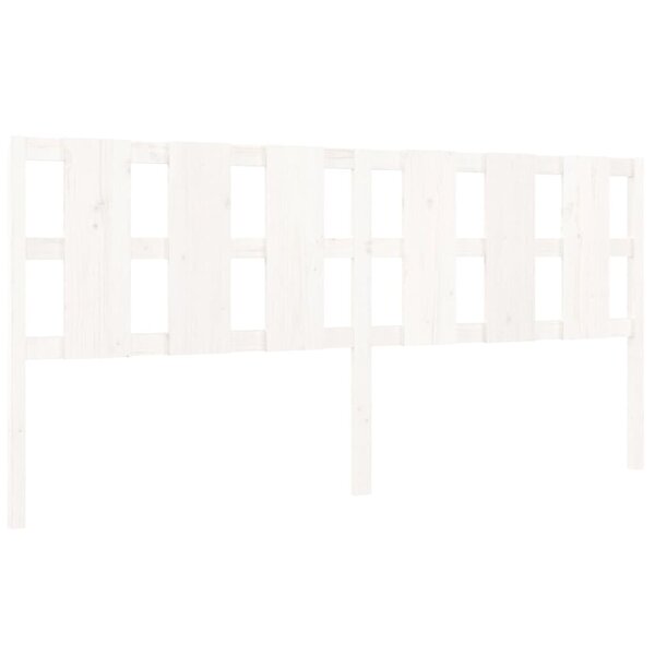 vidaXL Tête de lit blanc 205 5x4x100 cm bois massif de pin