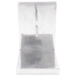 vidaXL Serre-livres 2 Pièces Argent 11x14x17 5 cm Aluminium Scie