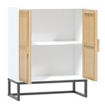 vidaXL Buffet blanc 60x30x75 cm bois d'ingénierie