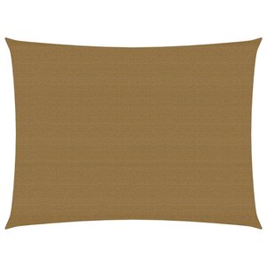vidaXL Voile d'ombrage 160 g/m² Taupe 2x3 m PEHD