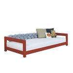 Lit enfant KIDDY 120 x 190 rouge brique