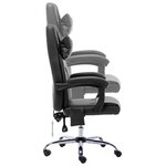 Chaise fauteuil siège de bureau informatique étude de massage similicuir noir 02_0024020
