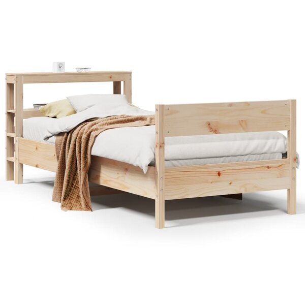 vidaXL Cadre de lit sans matelas 90x200 cm bois de pin massif