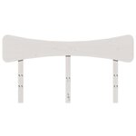 vidaXL Tête de lit blanc 140 cm bois massif de pin
