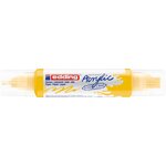 Marqueur acryl 3d dble pointe 5400 jaune trafic 2-3 mm  5-10 mm EDDING