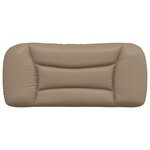 vidaXL Coussin de tête de lit cappuccino 80 cm similicuir