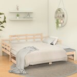 vidaXL Lit coulissant Bois de pin solide 2x(90x190) cm