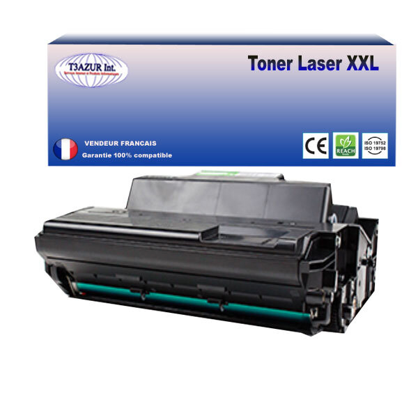 Toner compatible avec ricoh aficio sp4210n  sp4310n  sp4100n remplace ricoh aficio type 220 - 15 000 pages - t3azur