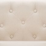 vidaXL Fauteuil beige tissu