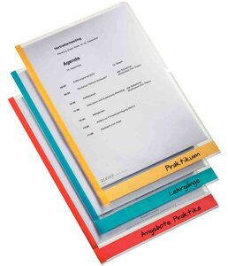 Pack de 6 pochettes-coin Desk Free A4, en PP, grenée, 0,15 mm LEITZ