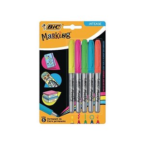 Blister de 5 marking color Assorti de couleurs pastels ou intenses. BIC