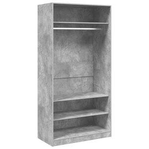 vidaXL Garde-robe Gris cement 100 x 50 x 200 cm Aggloméré