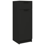 vidaXL Armoire de salle de bain Noir 32x34x90 cm Bois d'ingénierie