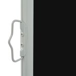 vidaXL Auvent latéral rétractable de patio 60x300 cm Noir