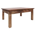 vidaXL Table basse bois d'acajou massif 98x73x45 cm