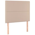 vidaXL Cadre de lit avec tête de lit Cappuccino 100x200 cm Similicuir