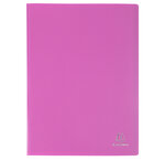 Protège-documents En Polypropylène 5/10e Opak Pochettes Cristal 60 Vues - A4 - Rose - X 12 - Exacompta