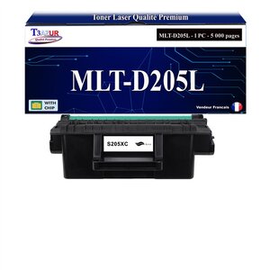 T3AZUR - Toner compatible avec Samsung MLT-D205L MLTD205LL pour Samsung ML-3300 3310 3710 3312 3712 3310ND 3312ND 3710ND 3310D 3710D SCX-5739 5639 5737 4833 5637 4833HD