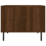 vidaXL Tables basses 2 Pièces chêne marron 50x50x40 cm bois d'ingénierie