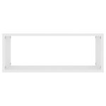 vidaXL Étagères murales cube 2 Pièces Blanc 60x15x23 cm Bois d’ingénierie