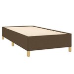 vidaXL Cadre de lit Marron foncé 100x200 cm Tissu