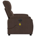 vidaXL Fauteuil inclinable de massage électrique marron