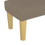vidaXL Banc Taupe 70x30x30 cm Tissu