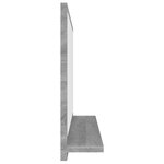 vidaXL Miroir de bain Sonoma gris 60x10 5x37 cm Bois d'ingénierie