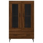 vidaXL Buffet haut chêne marron 69 5x31x115 cm bois d'ingénierie