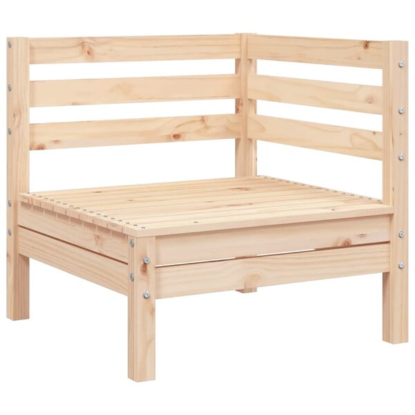 vidaXL Canapé d'angle de jardin bois de pin massif