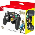 Hori Battle Pad Manette Filaire Type GameCube Super Smash Bros Pour Nintendo Switch - Design Zelda - Licence Officielle Nintendo