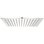 vidaXL Tête de douche plongeante carrée en acier inoxydable 25x25 cm