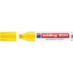 Marqueur Permanent 800 Corps Alu Jaune Pointe Biseautée 4-12 mm x 5 EDDING