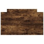 vidaXL Cadre de lit tête de lit et pied de lit chêne fumé 90x190 cm