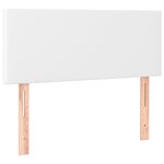 vidaXL Tête de lit à LED Blanc 80x5x78/88 cm Similicuir