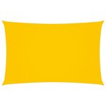 vidaXL Voile de parasol Tissu Oxford rectangulaire 4x7 m Jaune